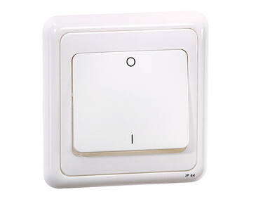 Rocker switch flush mounting IP 44