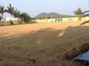 The new sports field is almost ready