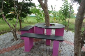 A seating area could be equipped with new lamps.